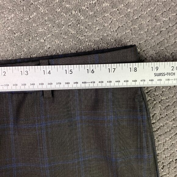 Saks Fifth Avenue Ermenegildo Zegna Cloth Suit 42R Pants 36 Brown Blue Wool - Picture 14 of 16